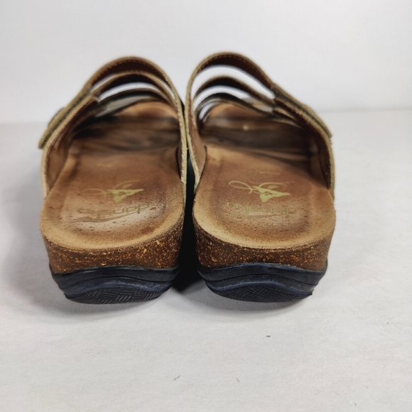 Dansko Janie Sandal Metallic Leather Adjustable Cork Footbed Women's Size 9.5-10 - Picture 7 of 10